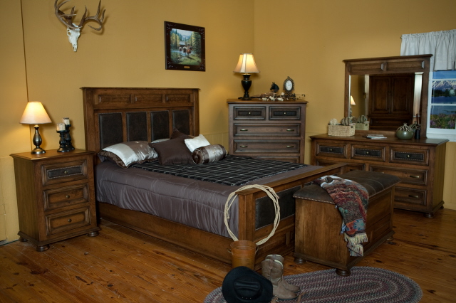 Canyon Creek Leather Collection Bedroom Suite