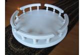 Amish Handcrafted White Lazy Susan 