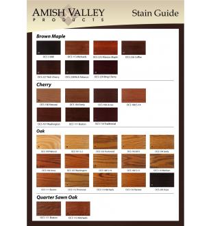 Amish Valley Products Stain Guide