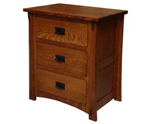 Dutch County Mission 3 Drawer Nightstand 