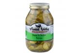 Amish Wedding Foods Bread & Butter Pickles 32 oz Glass Jar