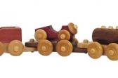 Amish Handcrafted 5pc. Wooden interlocking Toy Train Set