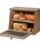 Bread Box kitchen storage breadbox container wood boxes containers Brown counter