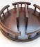 14" Amish Handcrafted Lazy Susan with  Napkin Holder